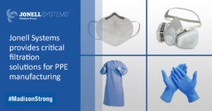 Jonell Systems provides critical filtration solutions for PPE manufacturing